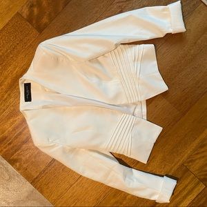 Akira cropped white blazer